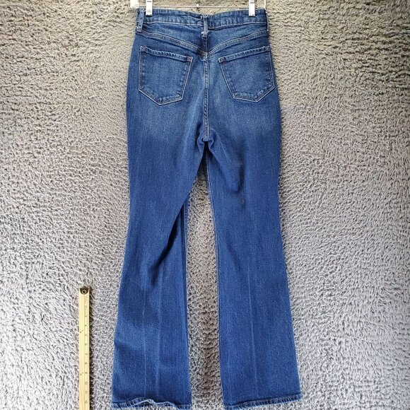 Old Navy Jeans Womens Size 4 Blue Flare Stretch High Rise Comfortable Denim - Picture 11 of 12